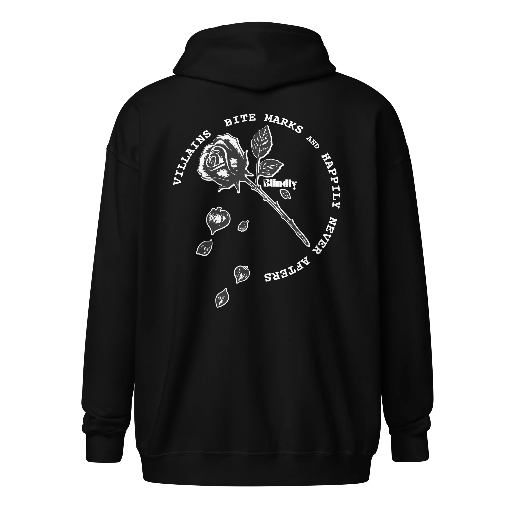 Dark Romance Rose Unisex heavy blend zip hoodie - Image 5